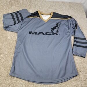 Konno Mack Trucks Performance Size Xl Wear Hockey Jersey Gray Gold Black "00"